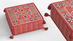 Arabic Majlis Puff Red 3D model