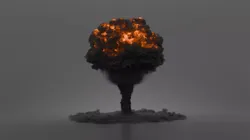 Atomic Blast Mushroom VDB For Blender 3D model