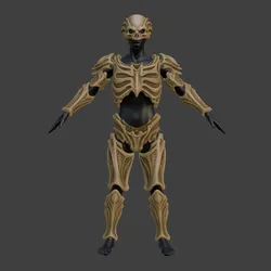 🦴 Biomechanical Skeleton Armor Set