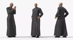 Catholic Priest Rigged for Blender 3D model