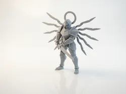 Celestial Blade Warrior Fantasy Figurine 3D Printable