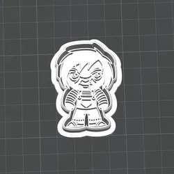 Chucky Cookie Cutter | Horror Doll Cookie Cutter STL | 2 Inch