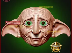 Cosplay STL Download - Dobby Head Mask - Dobby Helmet - Dobby the Elf - Halloweenby 3DPRINTMODELSTORE
