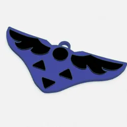 DELTA RUNE KEYCHAIN [DELTARUNE / UNDERTALE].