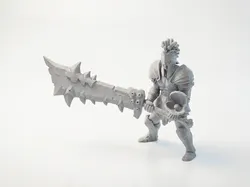 Demonhunter Warrior Fantasy Figurine 3D Printable