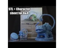 Dungemons - Bulbasaur miniature & D&D Sheet