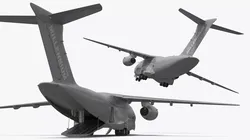 Embraer C 390 Millennium Transport Aircraft Gray 3D model