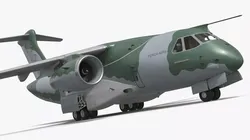 Embraer C 390 Tactical Transport Aircraft Camouflage 3D model