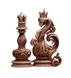 Fantasy Chess Pieces Queen Knight 3D print model