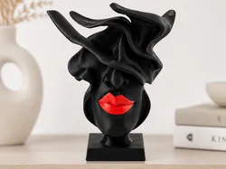 Free Sculptures & Artworks STL Download - Veiled Lips Bust Sculpture - Abstract Female Faceby Sculturissimo3D
