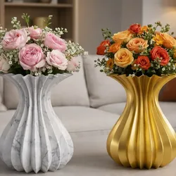 gratuită de Home Decorations & Ornaments STL Descărcare - Royal Bloom Vase - mn 3d