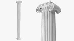 Greco Roman Ionic Column Architecture 3D model