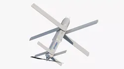 Hero 120SF Loitering Munition UAV in Flight White 3D model