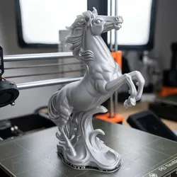 Horse Figurine Rearing Sculpture 3D print model
