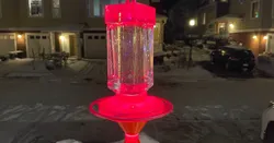 Hummingbird Feeder Heater - No frozen feeder anymore