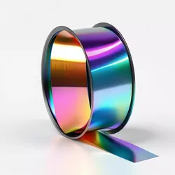 Iridescent Metallic Ribbon Spool 3D model