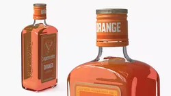 Jagermeister Orange Herbal Liqueur Bottle 3D model