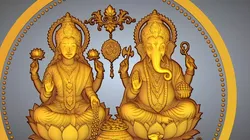 Lakshmi Ganesh Ji 3D Relief Coin STL 3D print model