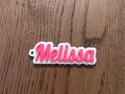 Llavero con el nombre Melissa - Modelo de impresión 3D gratuito