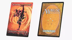 Magic Avatar Fire Lord Zuko Collector Card Red 3D model