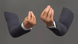 Male Arm Italian Gesture Animated Rigged for Maya 3D model