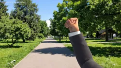 Male Arm Power Fist Animated Rigged for Maya 3D model