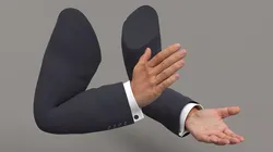 Male Arms Applause Animated Rigged For Maya 3D model