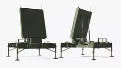 MEADS Deployed Surveillance Radar Platform Rigged 3D model