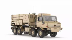 Mercedes Unimog IRIS-T SLS Launcher Vehicle 3D model