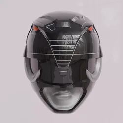 MMPR Movie Black Ranger Helmet 1995 Printable 3D Model STL 3D print model
