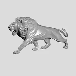 Prowling Lion Sculpture 3D Printable 3D print model