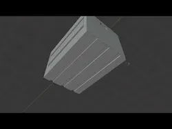 PS1 Style Wooden Fruit Crate Low-poly 3D model