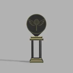 🎾 Racket Trophy with Wings