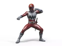 Red Galaxy Ranger Figurine Power Rangers Lost Galaxy 3D print model