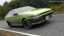 Retro Coupe with Pop-Up Headlights Rigged for Maya 3D model