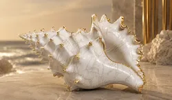 Royal Ocean Conch Shell Sculpture STL 3D print model