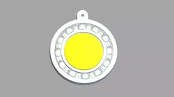 Silicone Bearing Keychain Mold STL  ArtCAM Mold Design 3D print model