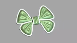 Silicone Bow Die Mold STL  Ribbon Bow Mold 3D Model   3D print model