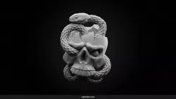 Skull  STL OBJ  Fantasy  3D print model
