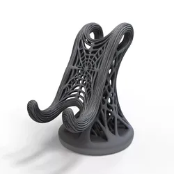 Spider Web Smartphone Stand Voronoi Organic Holder 3D print model