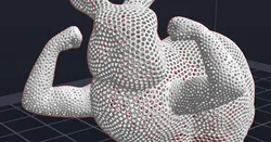 strong bunny voroni pattern
