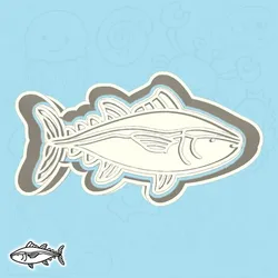Underwater world cookie cutters - tuna (style 1)