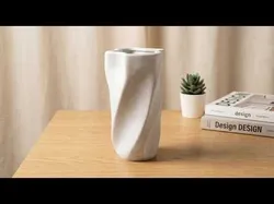 Vortex Forge Vase  Twisted Sculptural 3D Printable 3D print model