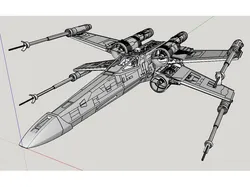 1:24 scale X Wing for Filament Printers
