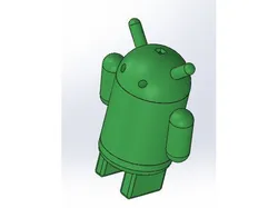 3D Android Mascot - Flashlight