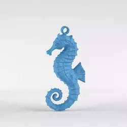 A Seahorse Pendant 3D print model