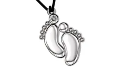 Baby feet pendant printable model children kids jewelry stl 3dm  3D print model
