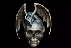 Dragon Skull 3D print model