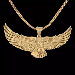 Eagle pendant silver gold printable jewelry 3D model 3D print model