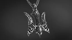 Falcon Biomechanical Trident Pendant  3D print model